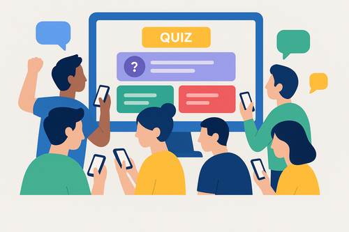 Process Step 3: Anyone who wants to join can participate and quiz together.